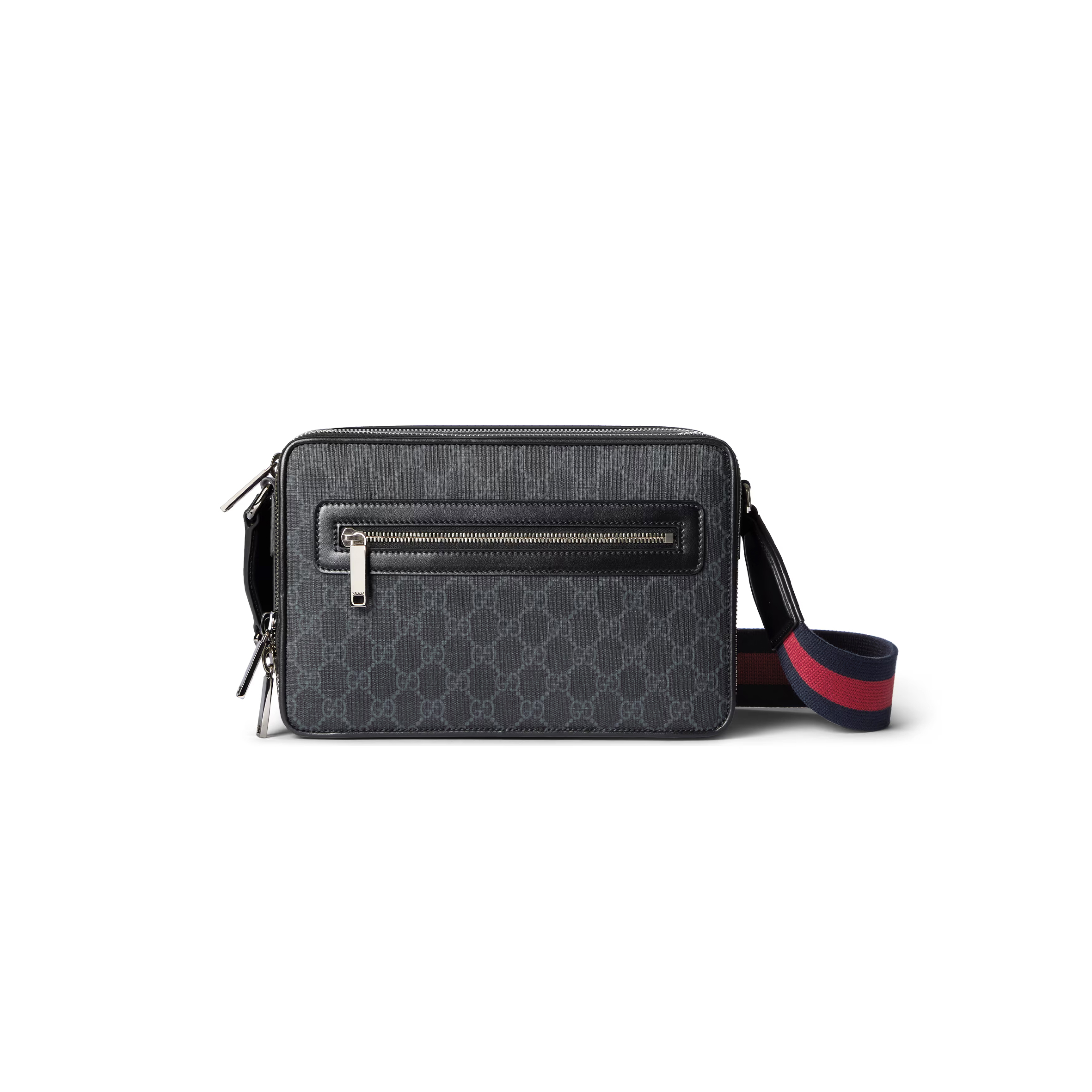 GUCCI GG BLACK MEDIUM CROSSBODY BAG 822072 (26.5*17.5*8cm) GUCCI GG BLACK MEDIUM CROSSBODY BAG 822072 (26.5*17.5*8cm)